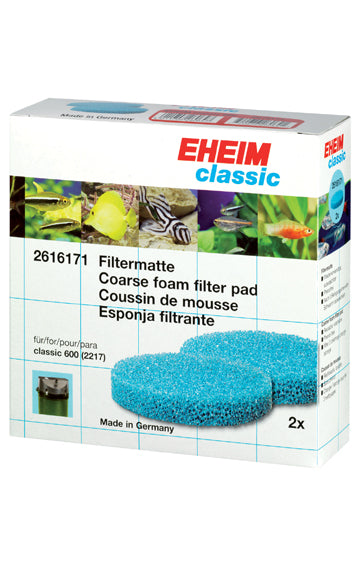 Eheim Coarse Filter Pads – 2pcs for Classic 600 External Filter