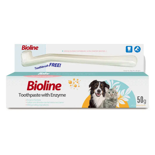 Bioline Enzymatic Toothpaste for Pets 50G Tartar Control Gel