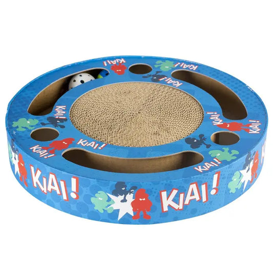 Duvo+ Smurfette Cat Scratcher & Toy – 33x33x5.5cm