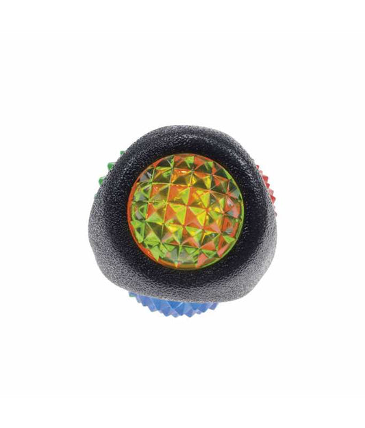 Imac TPR LED Diamond Ball Dog Toy – 7.7cm, 4-Color Light