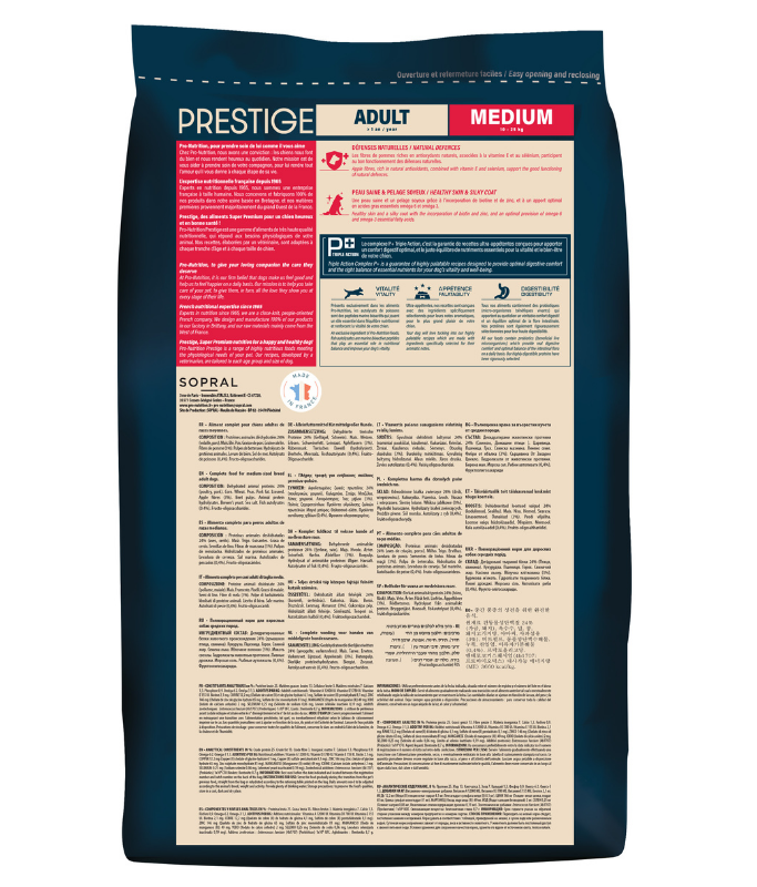 Pro Nutrition Prestige Adult Medium Dry Dog Food 3Kg