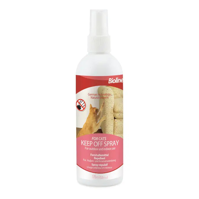 Bioline Keep Off Spray for Cats 209g Pet Behavior Deterrent Spray