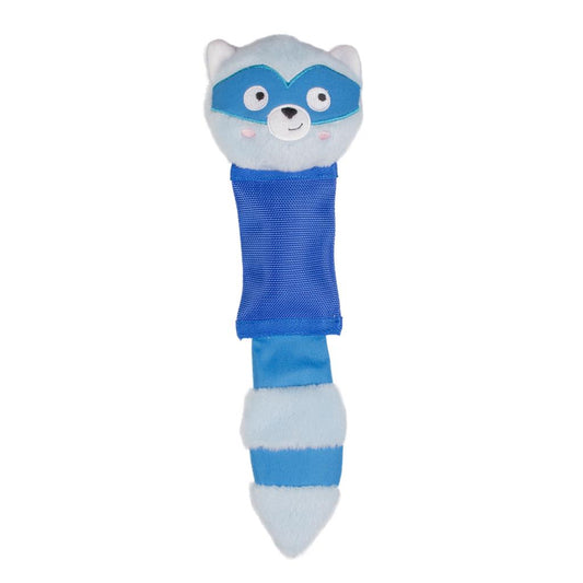Duvo+ Bite Me Belly Dog Toy – Ronny the Raccoon, 42cm Plush Chew Toy