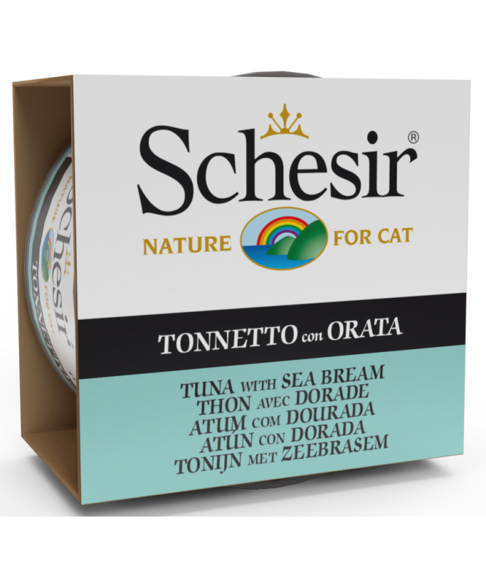 Schesir Cat Wet Food – Tuna & Seabream 85G