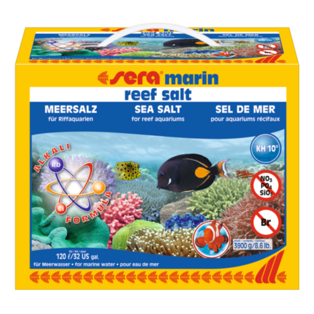 Sera Marine Reef Salt Mix 3.9KG – Reef-Grade Salt for 120L Tanks