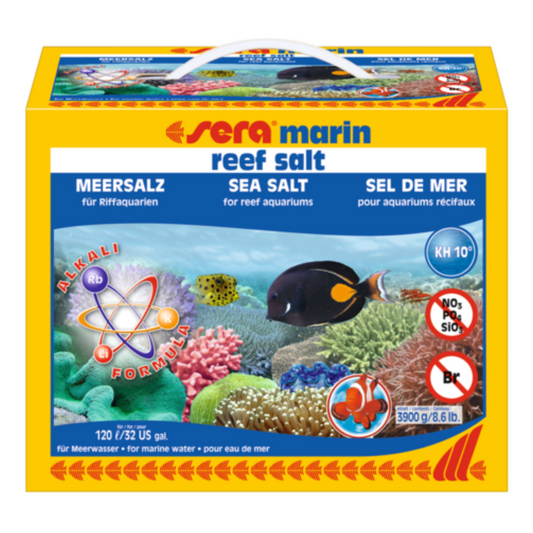 Sera Marine Reef Salt Mix 3.9KG – Reef-Grade Salt for 120L Tanks