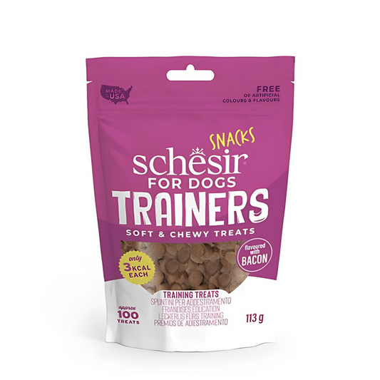 Schesir Dog Trainers Soft & Chewy Bacon Treats 113G