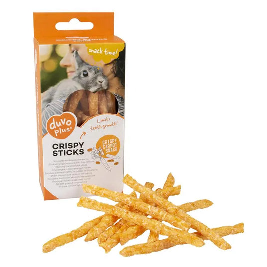 Duvo+ Crispy Chew Sticks Carrot – 50g Orange Veggie Treats