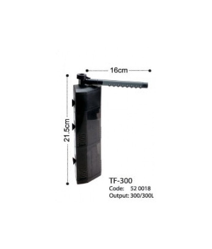 KW Zone Dophin Aquarium Triangle Internal Filter with Rainbar – Max Output