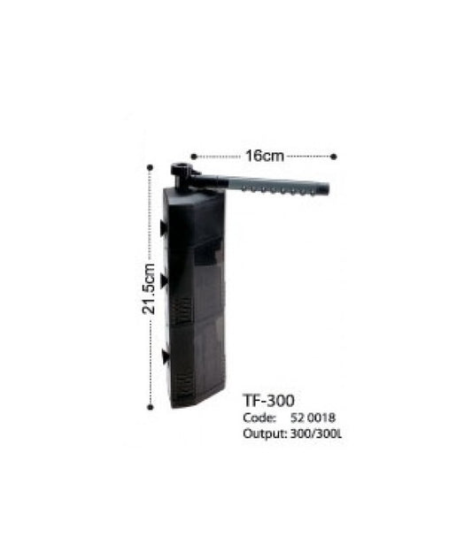 KW Zone Dophin Aquarium Triangle Internal Filter with Rainbar – Max Output