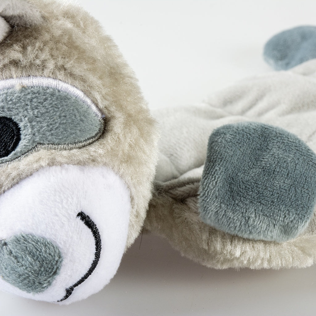 Duvo+ Plush Raccoon Squeaky Dog Toy – 45x21x10cm, Grey
