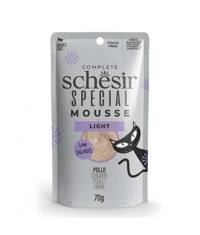 Schesir Cat Mousse Light Formula Chicken 70G