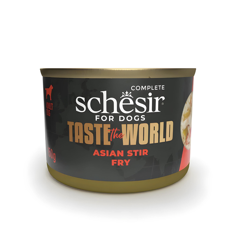 Schesir Dog Wet Food Variety Pack Taste the World 6x150G (3 Flavors)