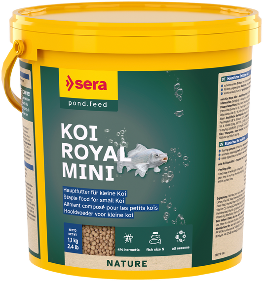 Sera Koi Royal Mini Nature Fish Food 3.8L – Floating Pond Pellets