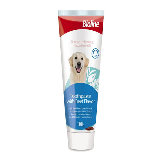 Bioline Pet Toothpaste 100G  Beef Flavor for Dogs & Cats
