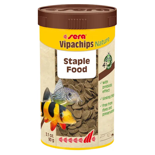 Sera Vipachips Nature – 250ml Herbal Sinking Chips for Bottom Dwellers