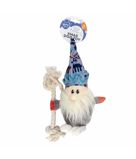 Duvo+ Xmas Plush Dwarf Dumbbell Toy – 23x15x24cm Multicolour