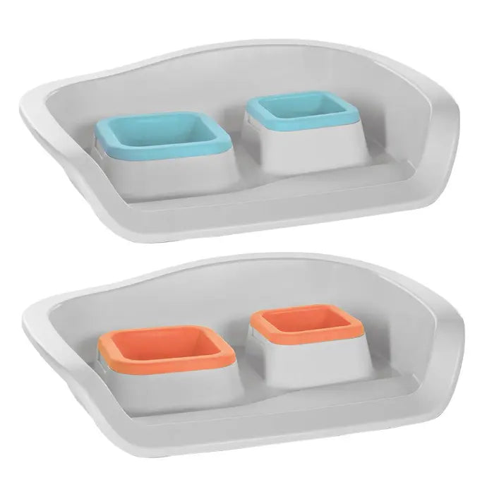 Duvo+ Twice & Nice Pet Dinner Set – 300+400ml, 48x38x12cm