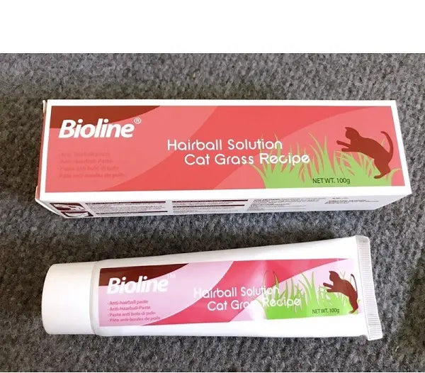 Bioline Hairball Solution 100g  Cat Hairball Control Formula