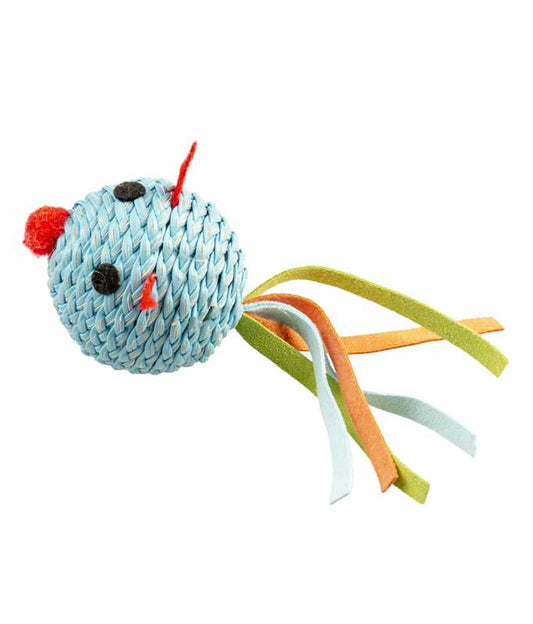 Duvo+ Jolly Mouse Ball Cat Toy – Blue, 13x4.5x5cm