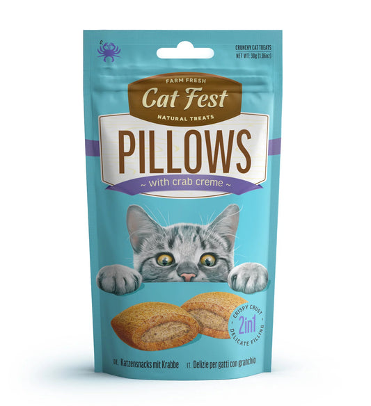 Cat Fest Pillows with Crab Cream – 30g Gourmet Cat Treats