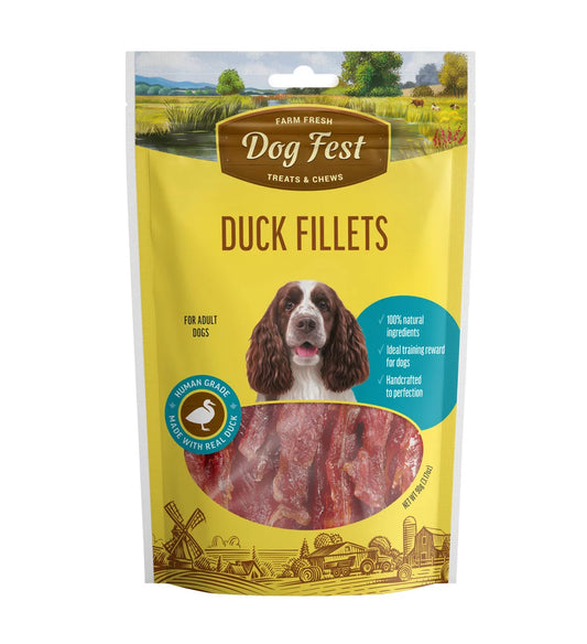 Dog Fest Duck Fillets for Adult Dogs - 90g (3.17 oz)