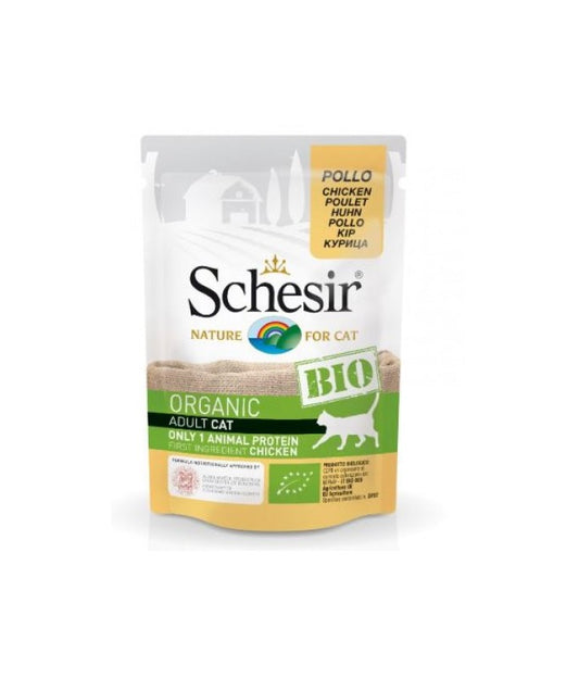 Schesir Bio Wet Cat Food Organic Chicken 85G