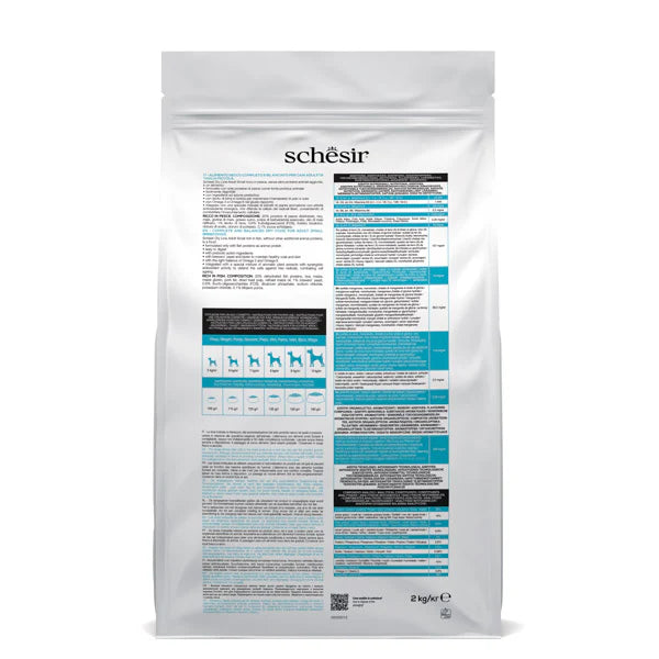 Schesir Small Adult Fish Dry Dog food 2KG