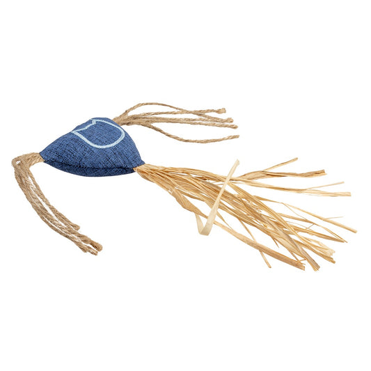 Duvo+ Eco Navy Catnip Toy Triangle – 20cm Multicolour