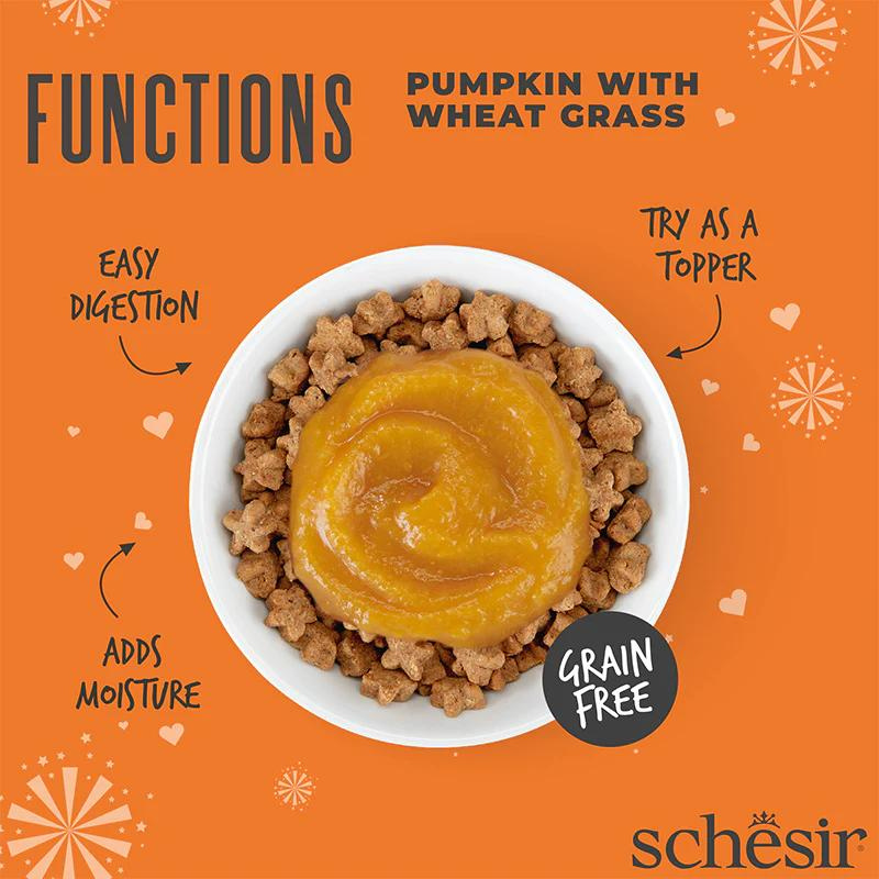 Schesir Cat Digestive Topper Pumpkin & Wheat Grass 40G