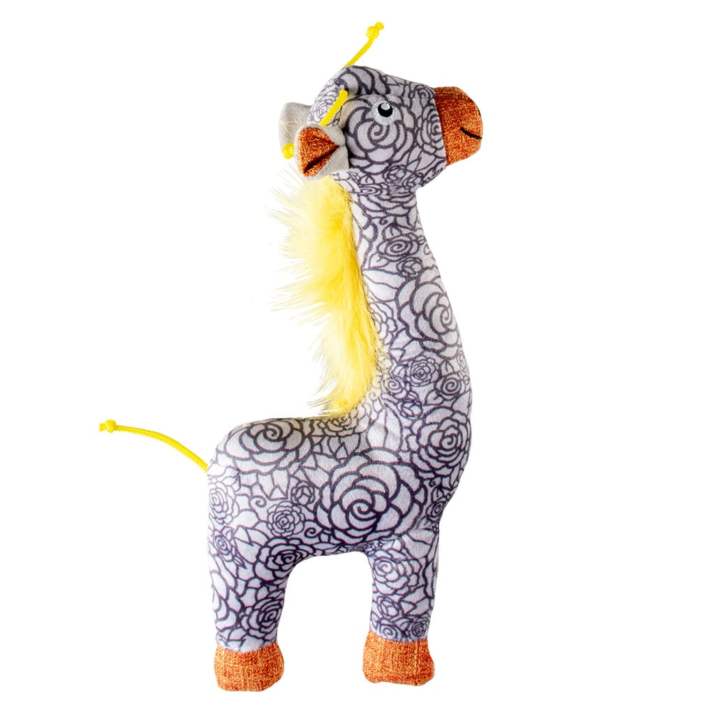 Duvo+ Plush Retro Giraffe Dog Toy – 32x14x5cm