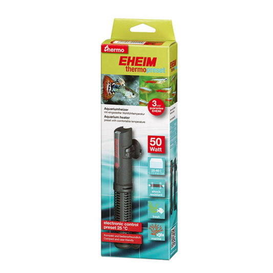 Eheim ThermoPreset 50 Aquarium Heater – Pre-Set, 50W