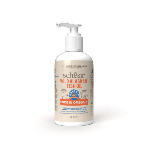 Schesir Grizzly Omega Fish Oil for Pets 500ml