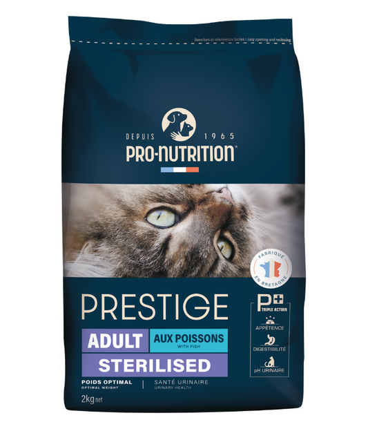 Pro Nutrition Prestige Adult Sterilised Fish Cat Dry Food 2Kg