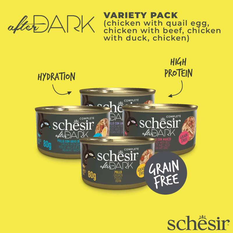 Schesir Wholefood Broth Variety Pack Wet Cat Food 12X80G