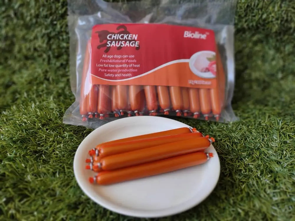 Bioline Chicken Sausage 15g x 30 High Protein Cat Treats