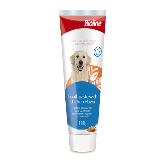 Bioline Pet Toothpaste 100G  Chicken Flavor for Dogs & Cats