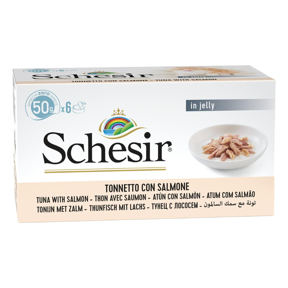 Schesir Cat Wet Food Tuna with Salmon – 300g Can