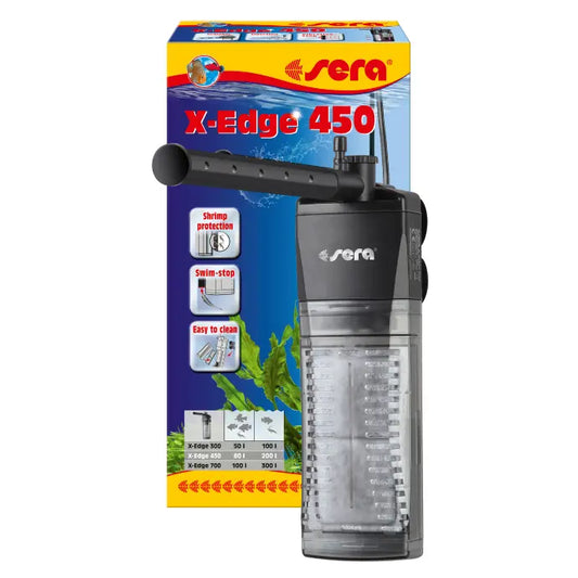 Sera X-Edge Corner Filter – 450L/H Compact Aquarium Filtration System