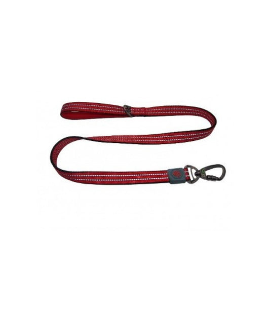 Doco Vario Reflective Thread Leash – Red, 4Ft, Small – Durable Dog Leash