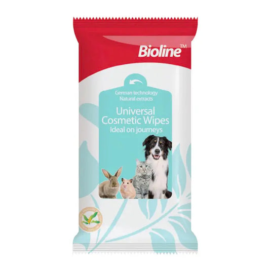 Bioline Universal Pet Cosmetic Wipes  10pcs Gentle Grooming Care