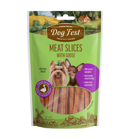 Dog Fest Slices with Goose for Small Breeds – 55g