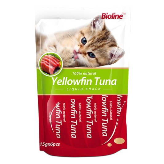 Bioline Cat Treats Yellowfin Tuna 90g Protein-Rich Soft Bites