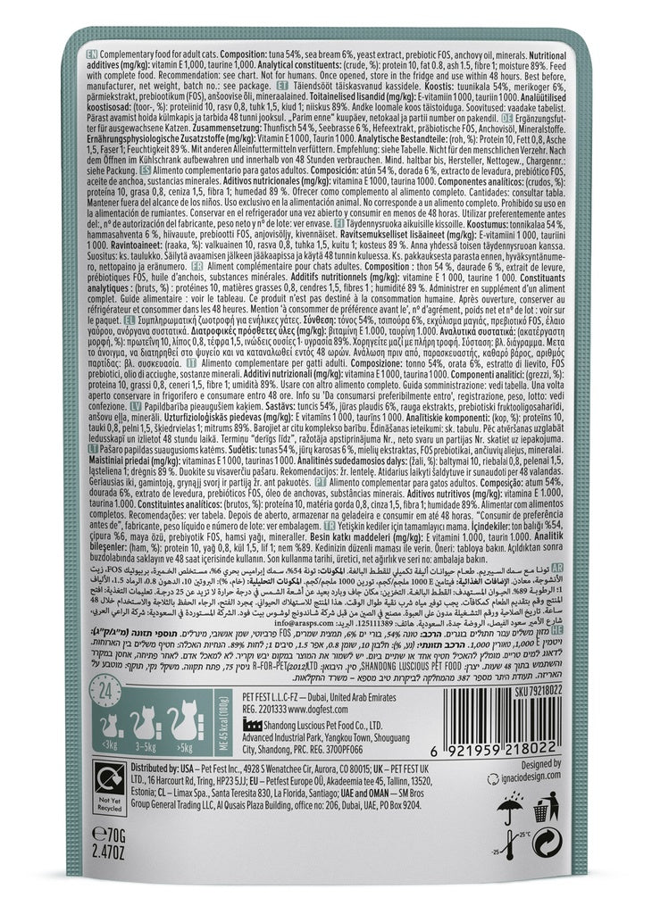 Cat Fest Duck Fillets in Jelly – 70g Tender Wet Cat Treat