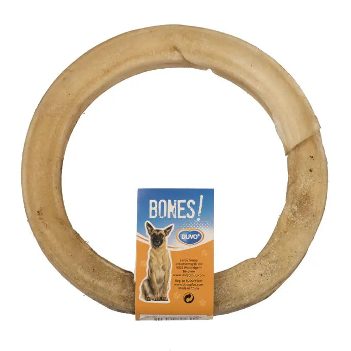 Duvo+ Rawhide Ring Dog Chew – 15cm Durable Treat