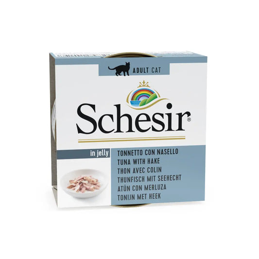 Schesir Cat Can Jelly Tuna with Cod Wet food 85G