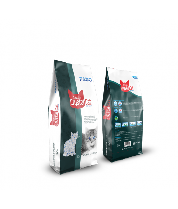 Pado Silica Crystal Cat Litter – 12.6kg Low Dust Crystal Formula