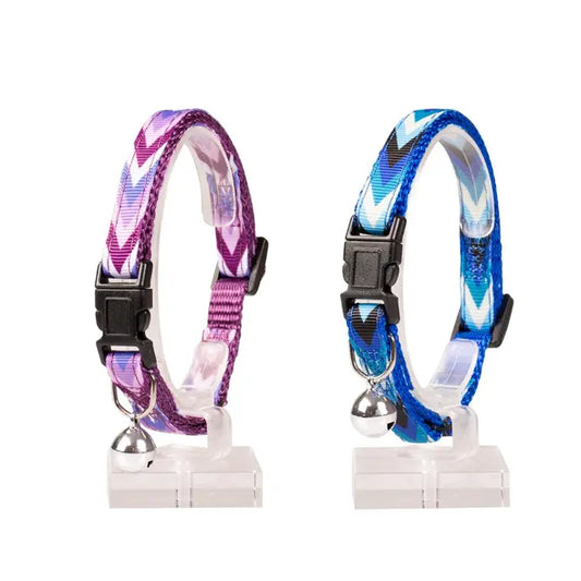 Duvo+ Cat Collar – Boho Pattern – Nylon – Mixed Colors – 20–30 cm x 10 mm
