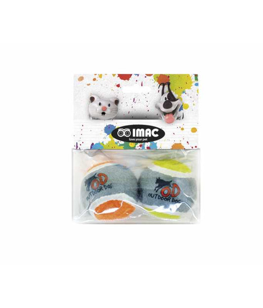 Imac Tennis Ball Dog Toy – Pack of 2 – Ø6.4 cm – Bouncy & Durable