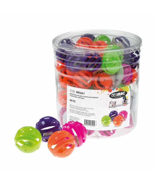 Imac Cat Toy Plastic Balls with Bell